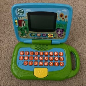 Leapfrog My Own Leaptop Kid’s First Laptop Computer Green & Blue like new 3+ up